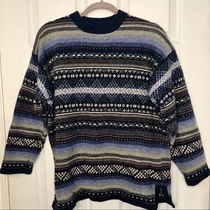 ESPRIT Aztec Boho Printed Lambswool Sweater Medium